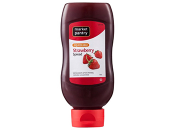 Market Pantry Strawberry Spread Squeeze Bottle 20 Oz Food Jam