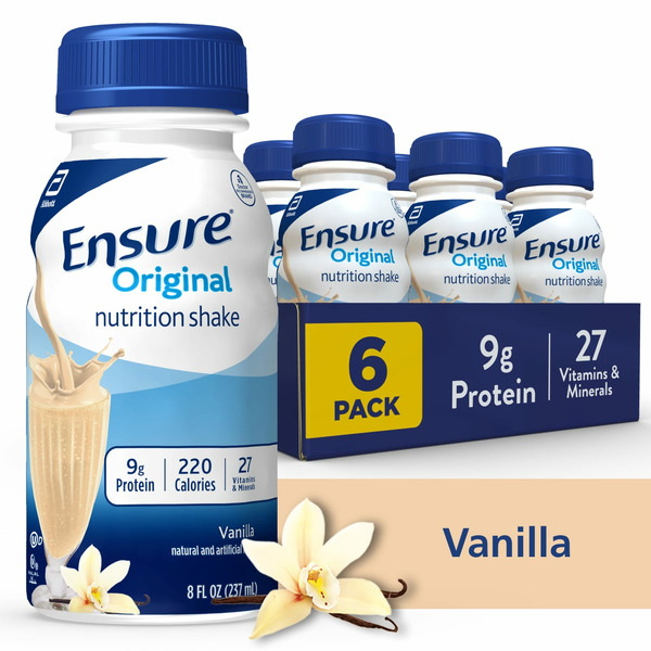 Ensure Vanilla Nutrition Shake - 6 Count