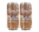 Flowers Jumbo 8 Hot Dog Buns 12 Buns - 2 Pack (24 Total)