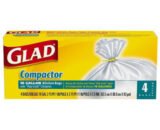 Glad Compactor Bags 18 Gallon Kitchen Bags 4 CT