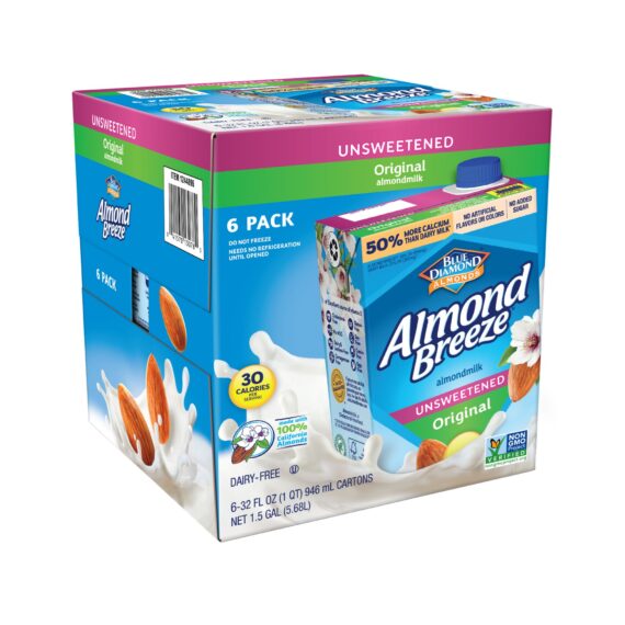 Almond Breeze Unsweetened Original Almond Milk, 6 pk./32 fl. oz.