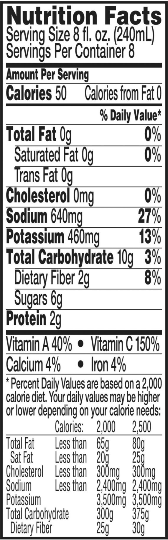 V8 Vegetable Juice, 2 pk./64 oz.