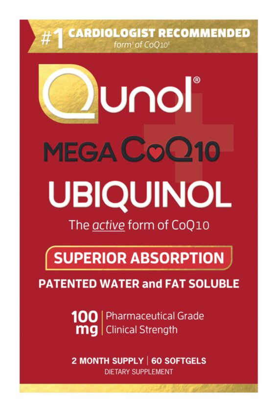 Qunol MEGA Ubiquinol CoQ10 Softgels, 60 ct.