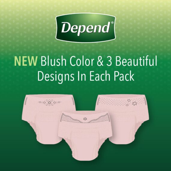 Depend Fit-Flex Small Maximum Absorbency Underwear for Women, 92 ct.