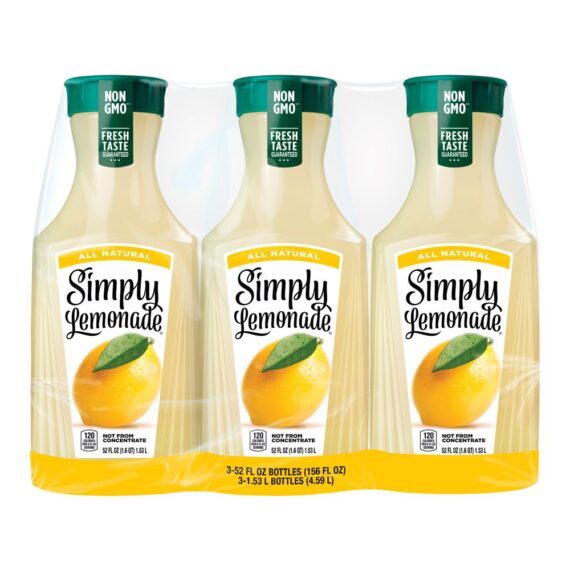 Simply Lemonade Bottles, 3 pk./52 fl. oz.