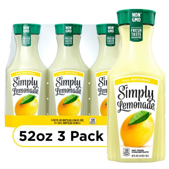 Simply Lemonade Bottles, 3 pk./52 fl. oz.