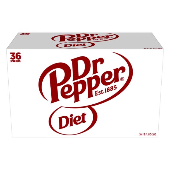 DIET Dr. Pepper Soda, 36 pk./12 oz. cans