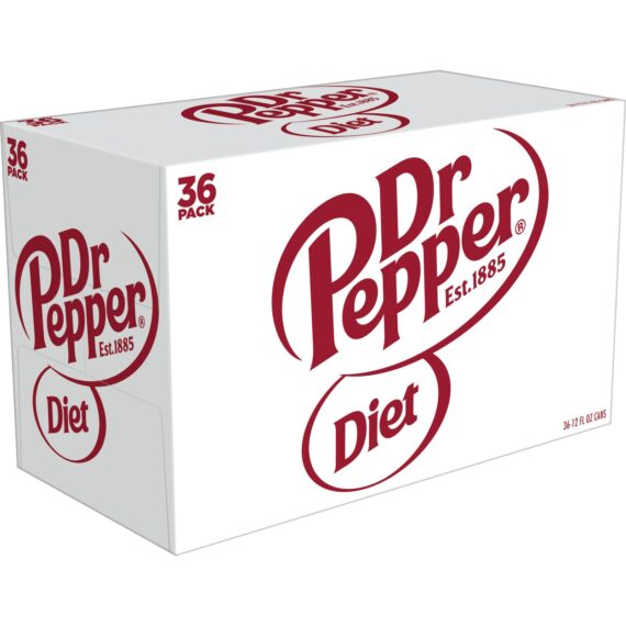 DIET Dr. Pepper Soda, 36 pk./12 oz. cans