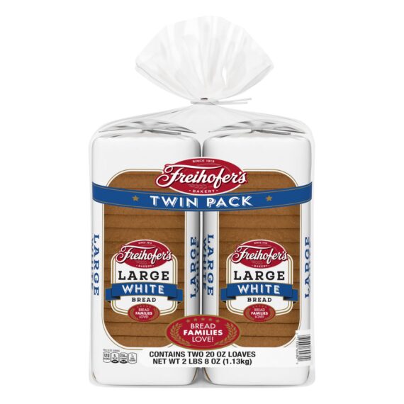 Freihofer's Large White Bread, 2 pk./20 oz.