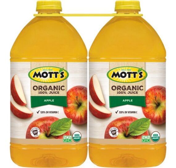 Mott's Organic Apple Juice, 2 pk./128 fl. oz.