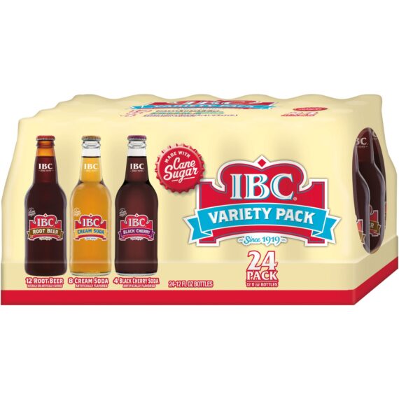 IBC Variety Pack Root Beer, Cream Soda and Black Cherry, 24 pk./12 oz. bottles