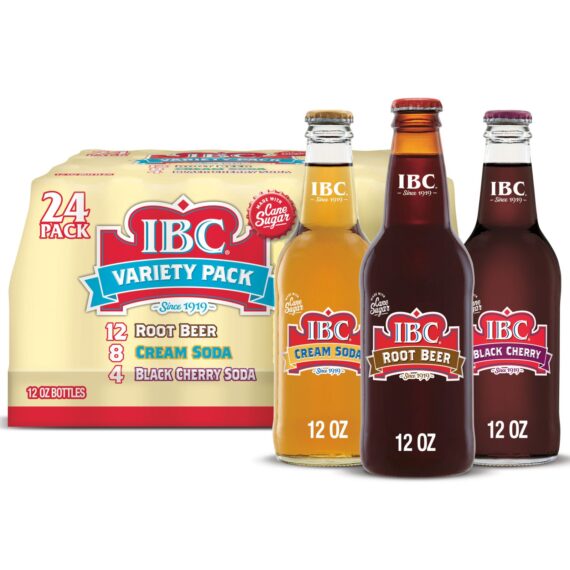 IBC Variety Pack Root Beer, Cream Soda and Black Cherry, 24 pk./12 oz. bottles