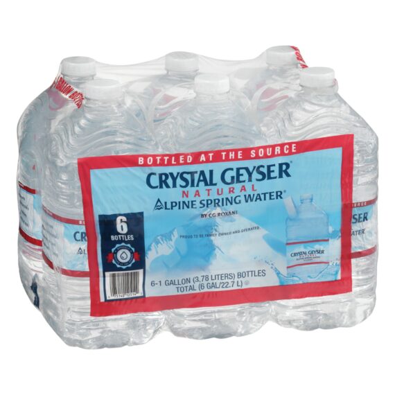 Crystal Geyser Natural Alpine Spring Water, 6 pk./1 gallon