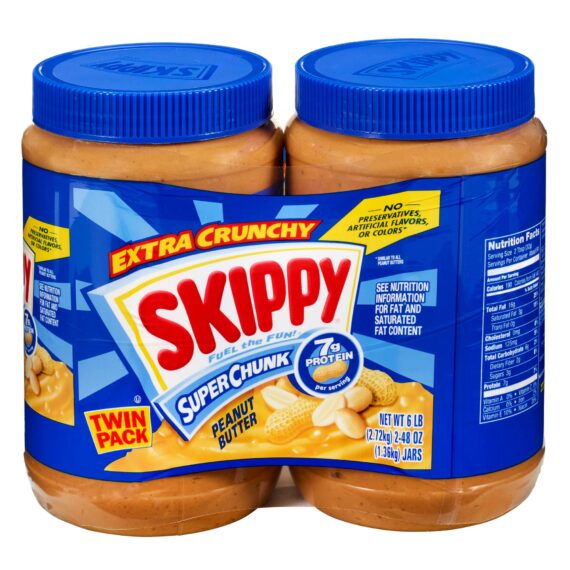 Skippy Chunky Peanut Butter, 2 pk./48 oz.