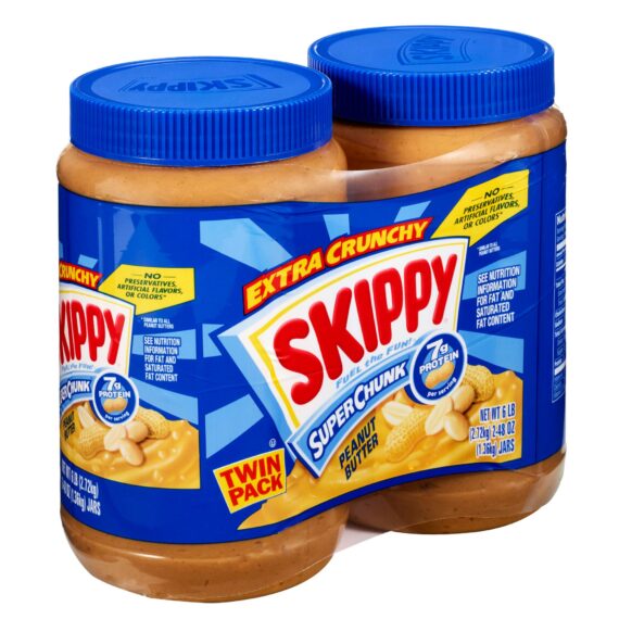 Skippy Chunky Peanut Butter, 2 pk./48 oz.