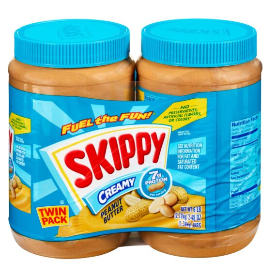 Skippy Creamy Peanut Butter, 2 pk./48 oz.