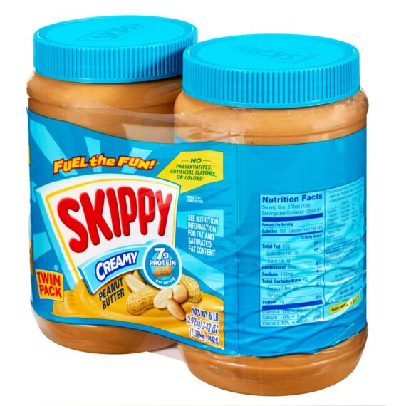 Skippy Creamy Peanut Butter, 2 pk./48 oz.