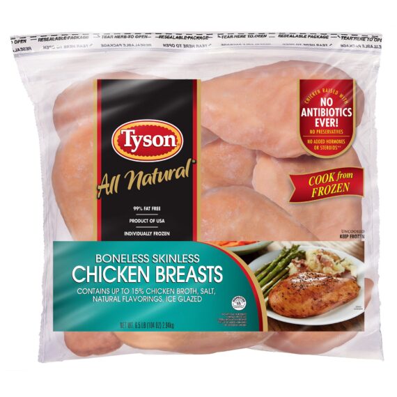 Tyson Boneless Skinless Chicken Breasts, 6 lbs.