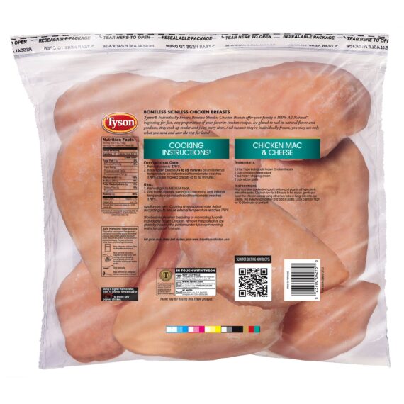 Tyson Boneless Skinless Chicken Breasts, 6 lbs.