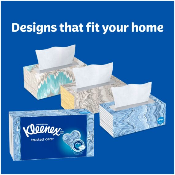 Kleenex Trusted Care Everyday Facial Tissues, 144 ct./12 pk.