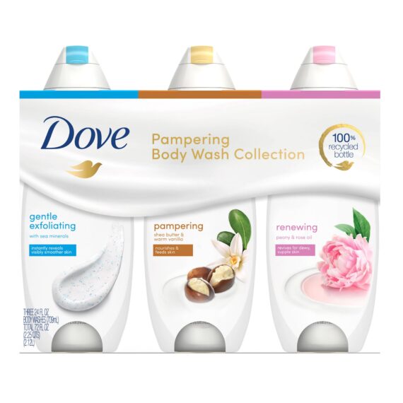 Dove Purely Pampering Body Wash Variety Pack, 3 ct./24 oz.