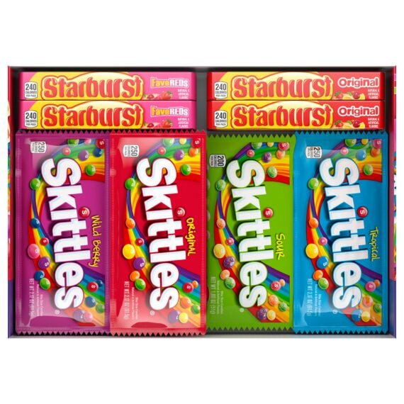 Starburst and Skittles Candy Variety Box, 30 ct.