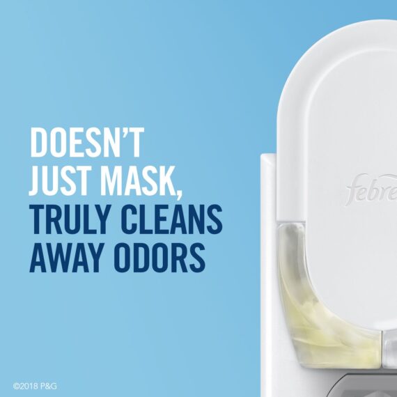 Febreze Plug Air Freshener Oil Warmers with Refills - Linen & Sky