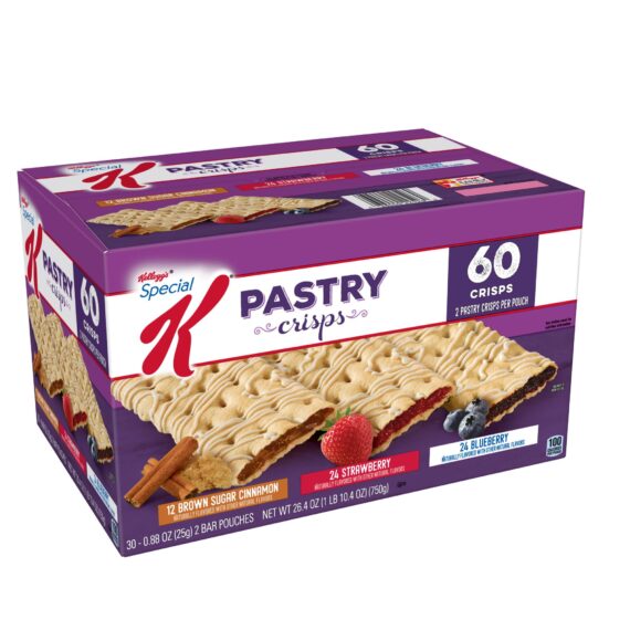 Kellogg's Special K Pastry Crisps Breakfast Bars Variety Pack, 60 ct.