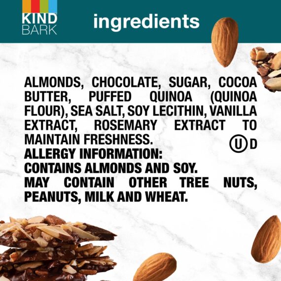 Kind Bark Dark Chocolate Almond & Sea Salt, 15 oz.