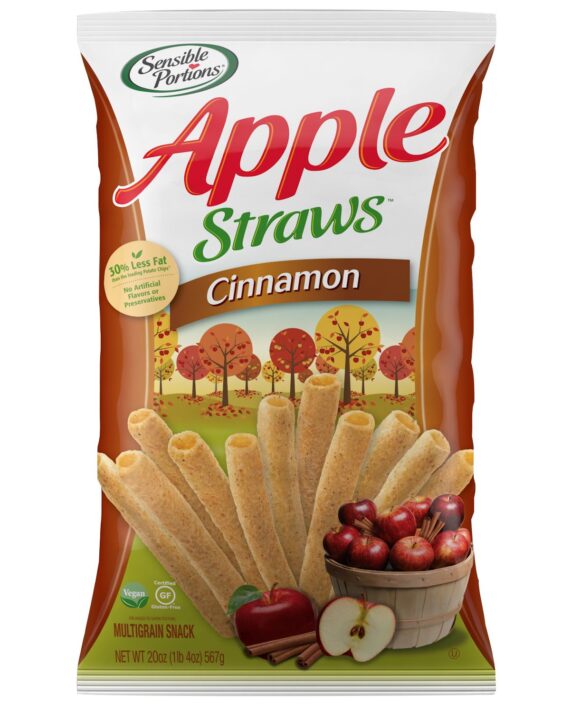 Sensible Portions Cinnamon Apple Straws, 20 oz.