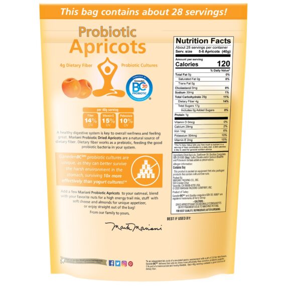 Mariani Probiotic Apricots, 40 oz.