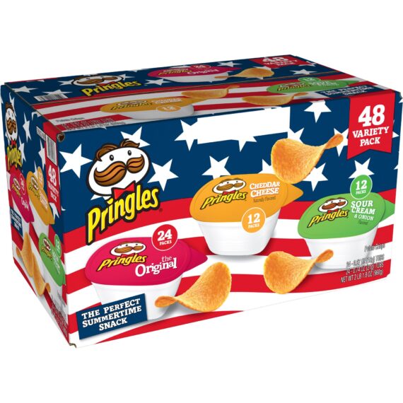 Pringles Snack Stack Potato Crisps Variety Pack, 48 ct.