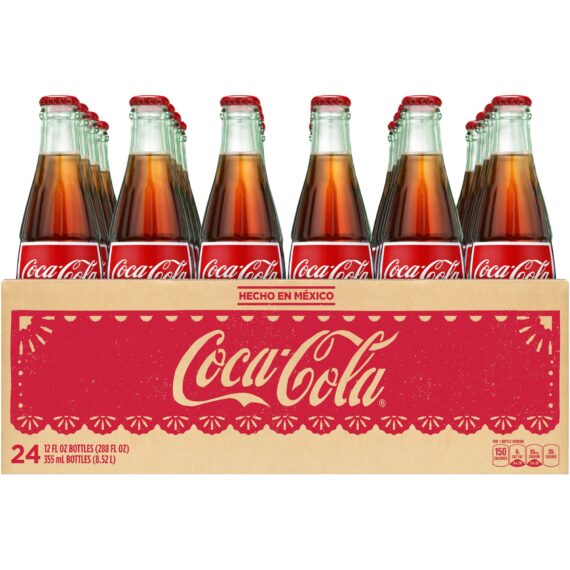 Coca-Cola Classicin Glass Bottles, 355 mL, 24 Bottles