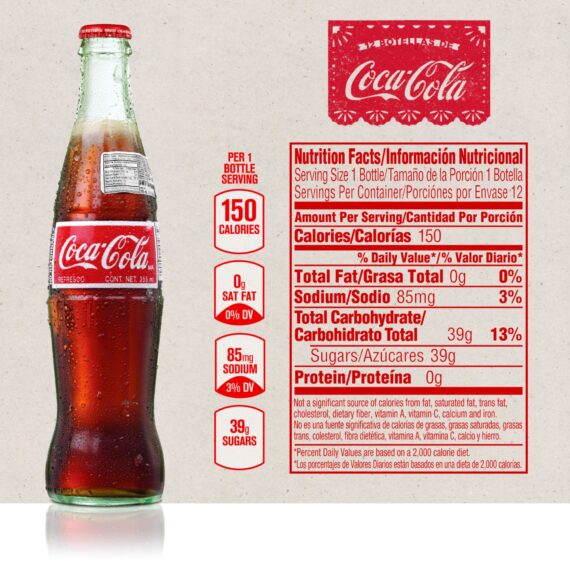 Coca-Cola Classicin Glass Bottles, 355 mL, 24 Bottles