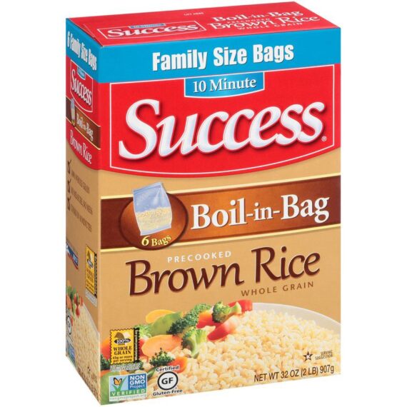 Success Rice Boil-in-Bag Whole Grain Brown Rice, 32 oz.