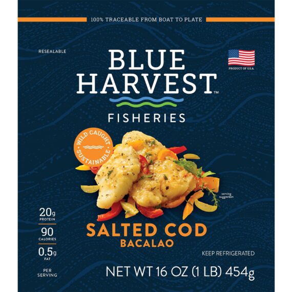 Blue Harvest Salted Cod Bacalao, 1 lb.