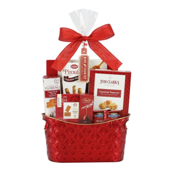 Wine Country Metal Gift Basket