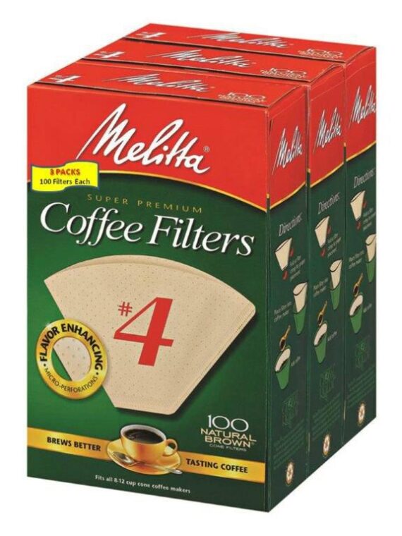 Melitta #4 Cone Coffee Filters, 300 ct.