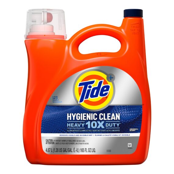 Tide Original Hygienic Clean Heavy Duty Liquid Laundry Detergent, 165 fl. oz.