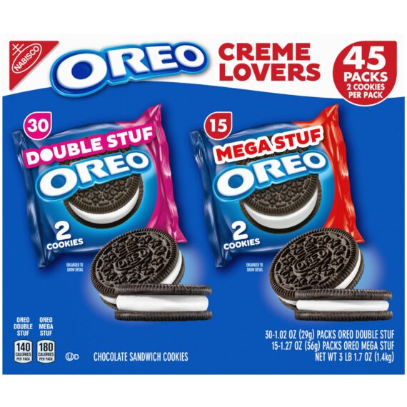 Oreo Creme Lovers Variety Box, 45 ct.