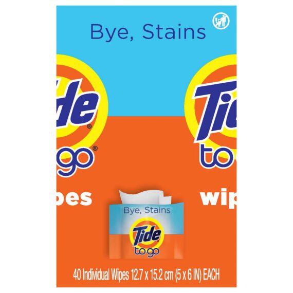 Tide To Go Instant Stain Remover Wipes, 40 ct.