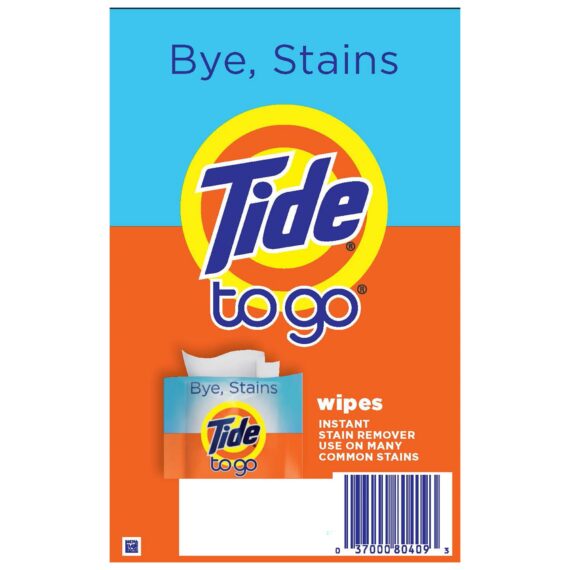 Tide To Go Instant Stain Remover Wipes, 40 ct.