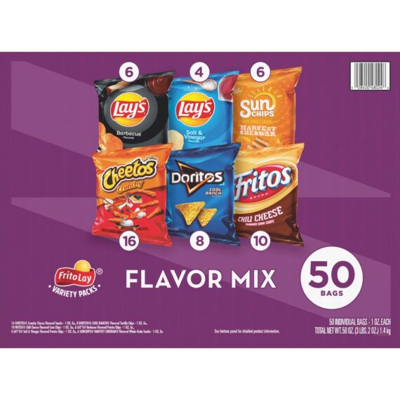 Frito-Lay Flavor Mix Variety Pack, 50 ct.