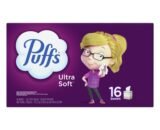 Puffs Ultra Soft and Strong Facial Tissue, 16 ct.