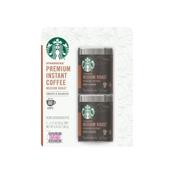 Starbucks Premium Instant Coffee Medium Roast, 2 pk./3.17 oz.