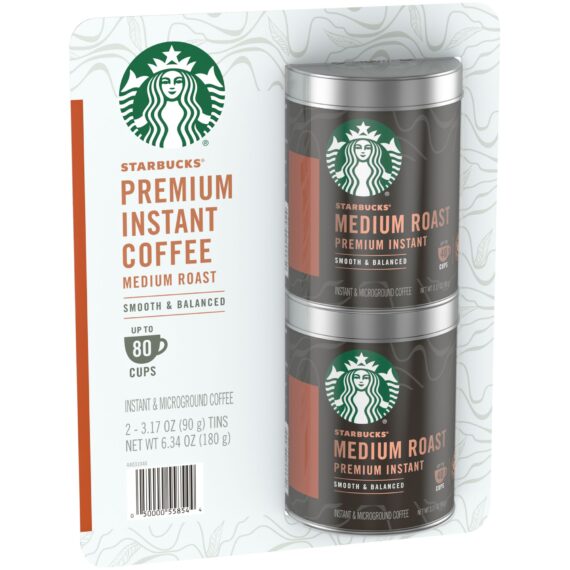 Starbucks Premium Instant Coffee Medium Roast, 2 pk./3.17 oz.