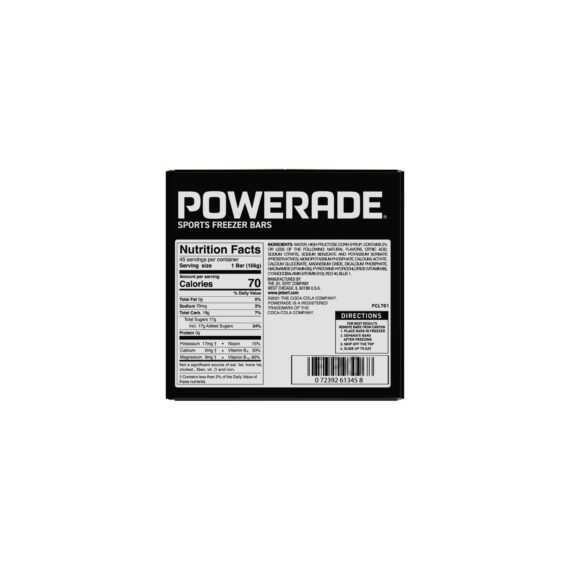 Powerade Sports Freezer Bars - Mountain Berry Blast and Fruit Punch, 45 ct./5.5 oz.