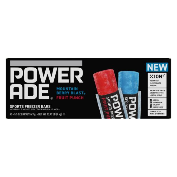 Powerade Sports Freezer Bars - Mountain Berry Blast and Fruit Punch, 45 ct./5.5 oz.