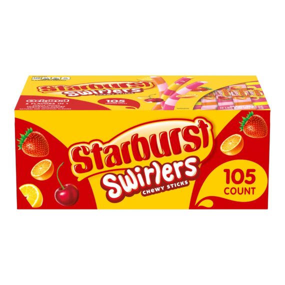 Starburst Swirlers Chewy Candy Sticks, 105 ct.