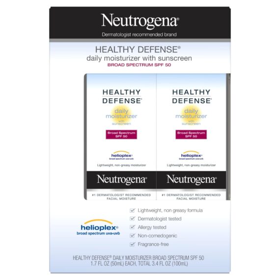 Neutrogena Healthy Defense Daily Moisturizer, SPF 50, 2 ct.